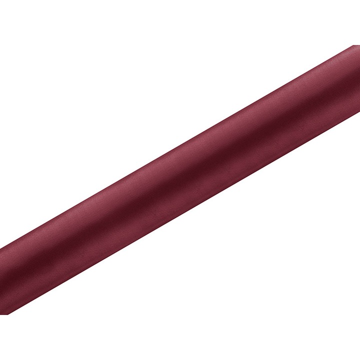 Material satin, 0.36 x 9 m, Visiniu