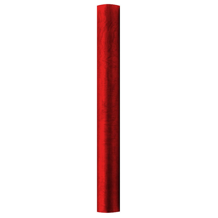 Опаковъчна хартия, Органза, 0,36х9 м, Червена