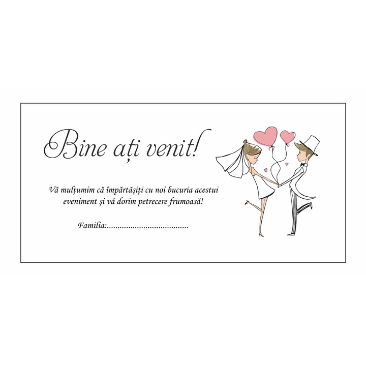 Plic de bani pentru Nunta, Model 3,21 x 10 cm