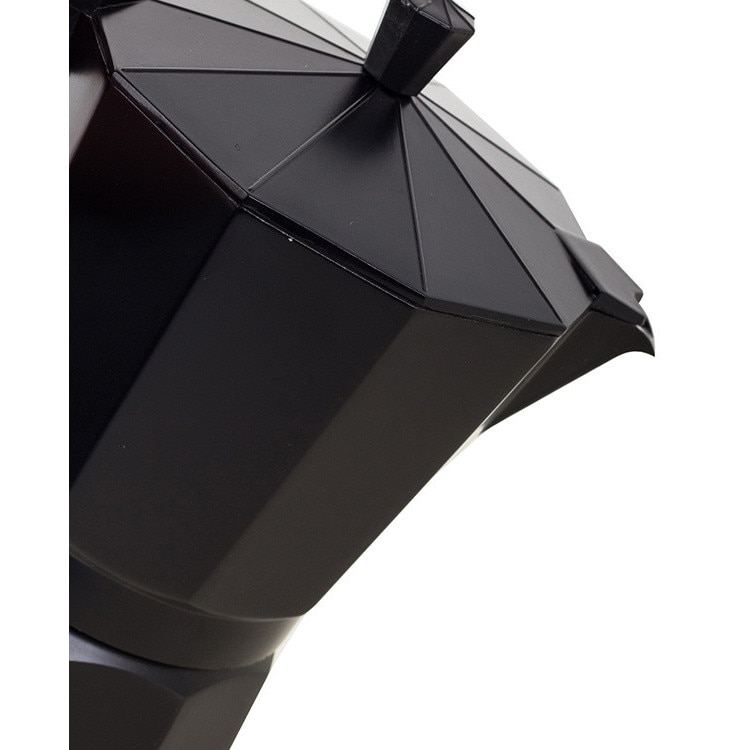 Filtru de cafea, Zola®, din aluminiu, cu maner, 450 ml, pentru 9 cesti, negru