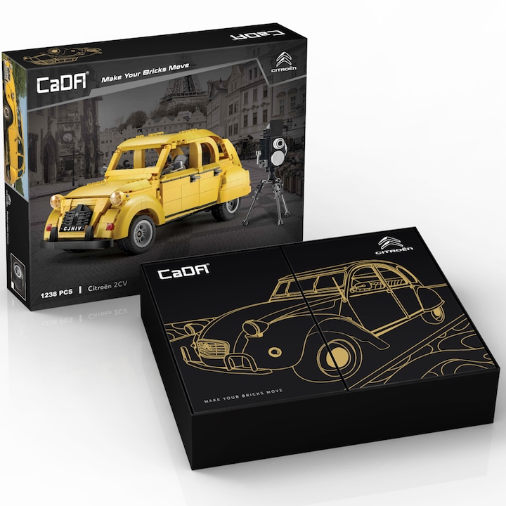 Конструктор CaDa - Кола Citroen 2CV, 1238 части