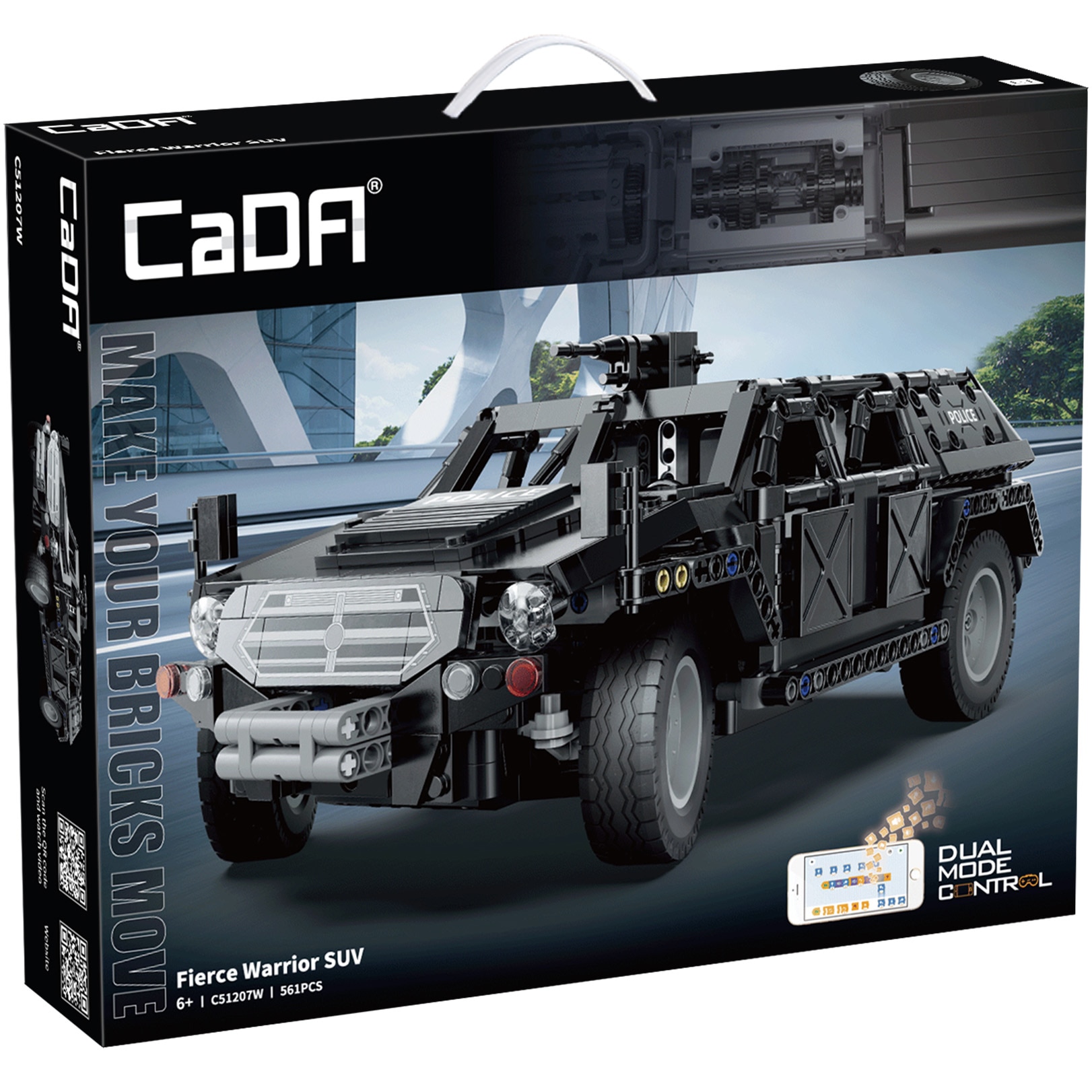 Set constructie CaDa - Masinuta Fierce Warrior SUV, 561 piese