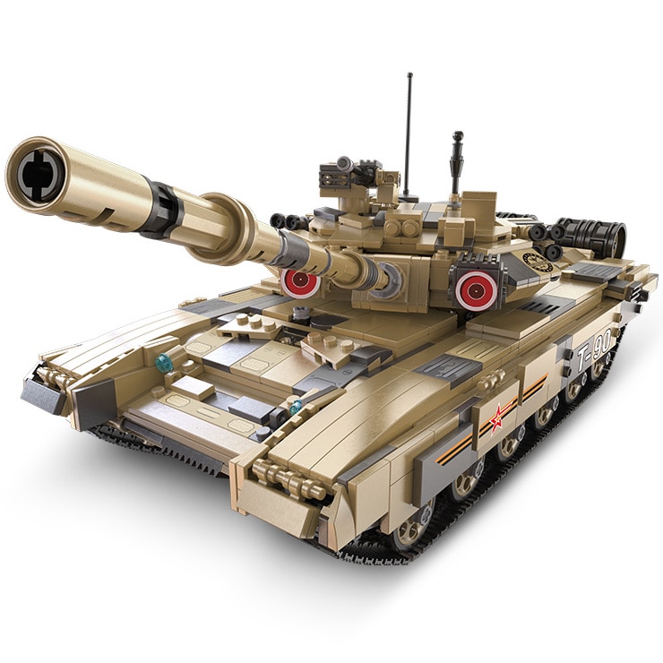 Set constructie CaDa - Tanc T90 Main Battle, 1727 piese - eMAG.ro