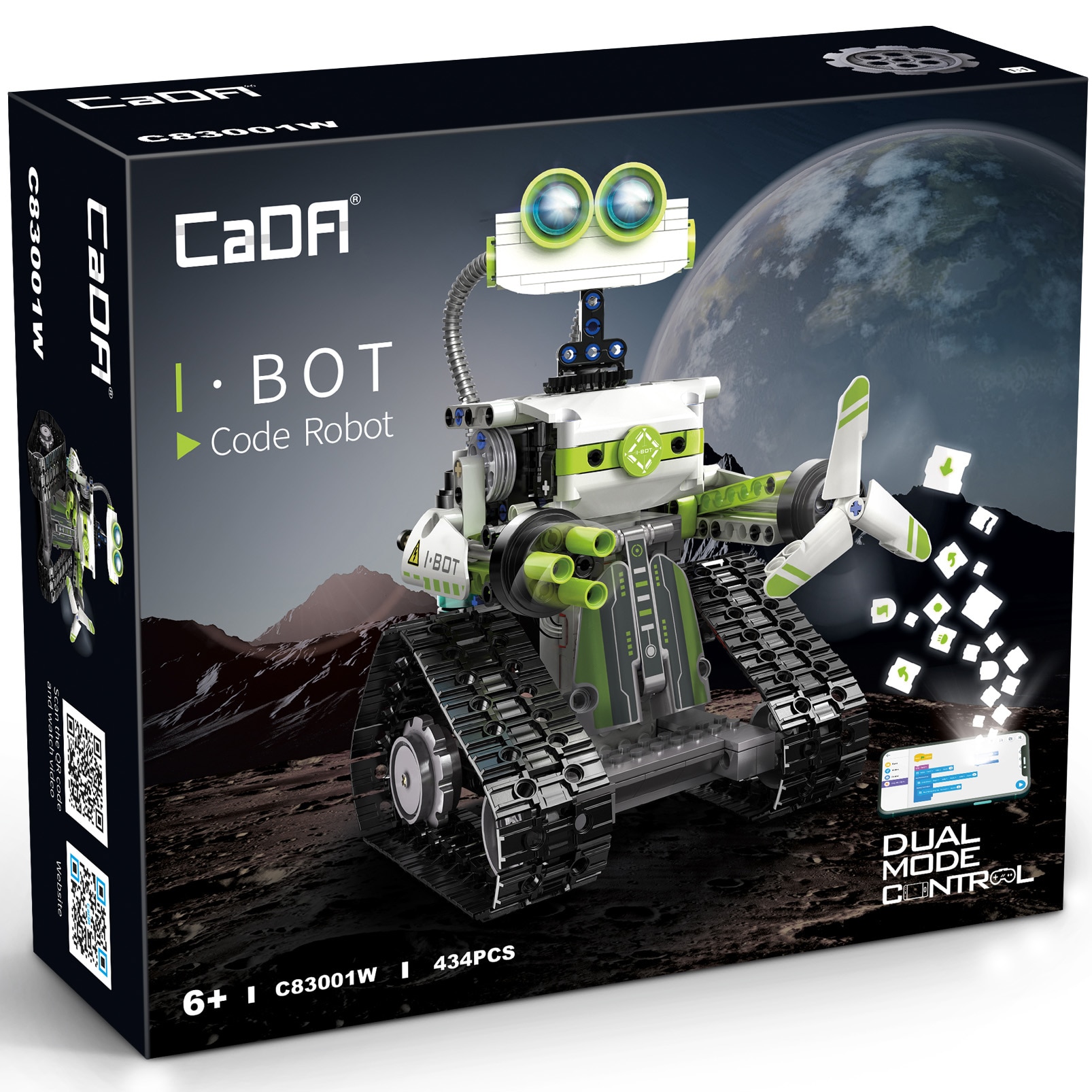 Set constructie CaDa - Robotul I BOT cu telecomanda si App control