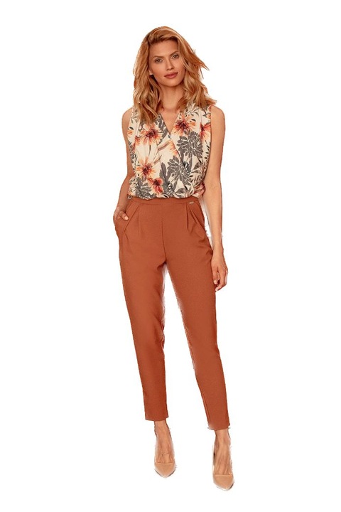 Elegáns női nadrág, Figl, Gwymones, barna, L INTL