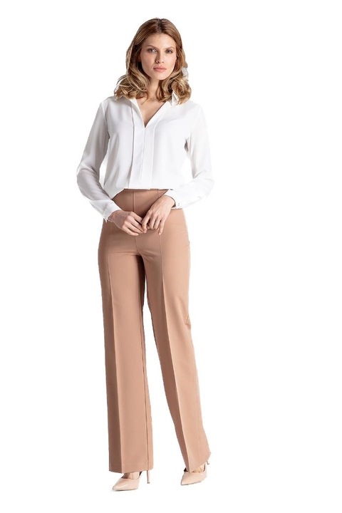 Elegáns női nadrág, Figl, Clane, barna, M INTL