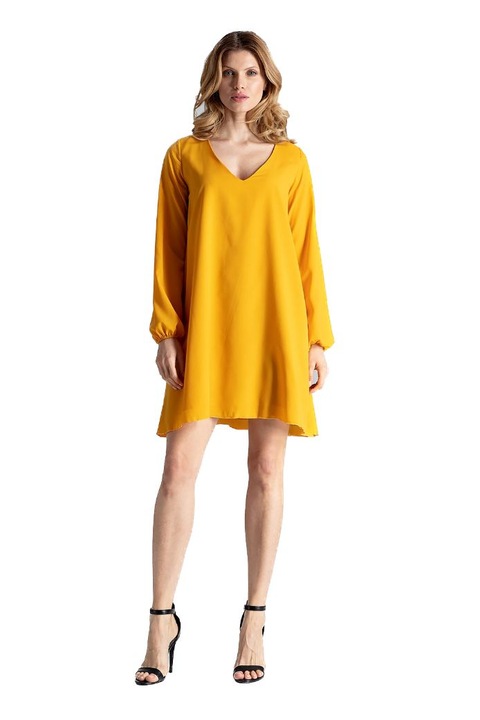 Figl Rochie de seara dama Dinarent M566 galbena, Galben