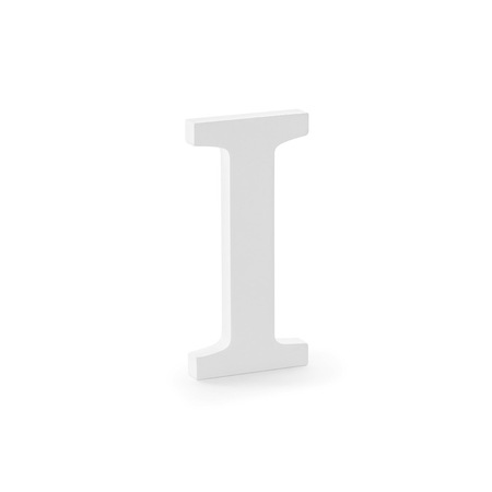 Комплект от 12 декорации с буквата I, Бяла - eMAG.bg