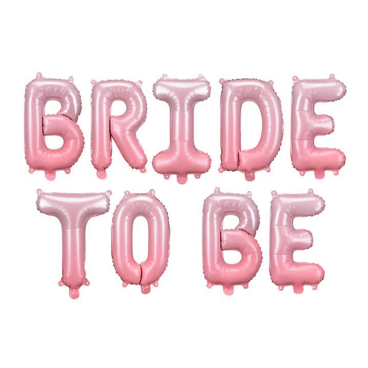 Set de 50 baloane Bride to be, 350 x 45 cm, Roz