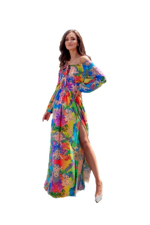 Női virágos ruha, Roco, Bona, sokszínű, 34 EU