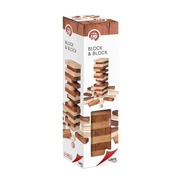 Block & Block Cayro fatorony játék, természetes