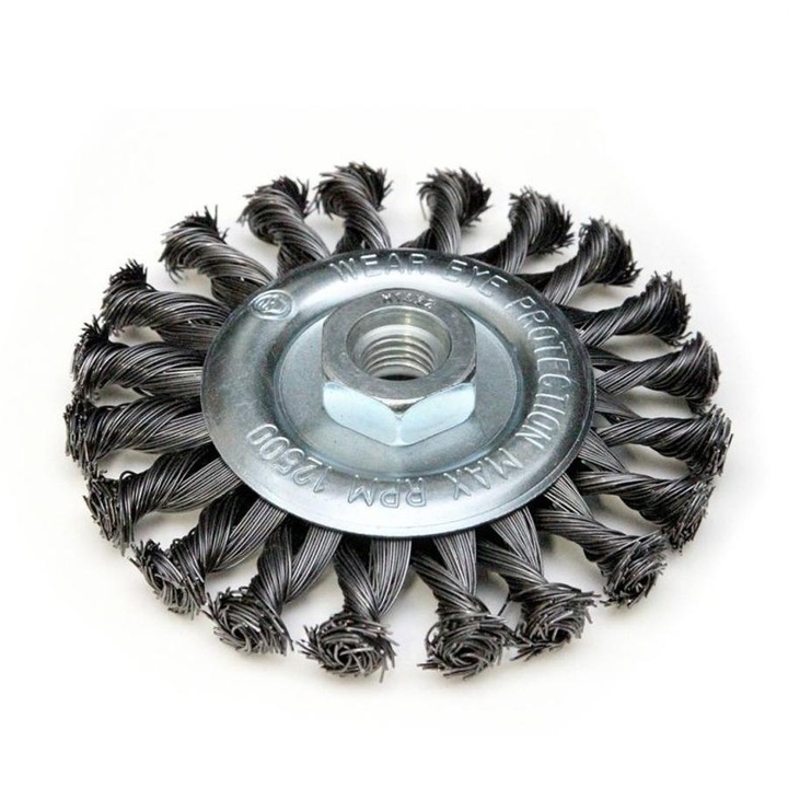 Dedra acél korong drótkefe M14 115 mm sodort