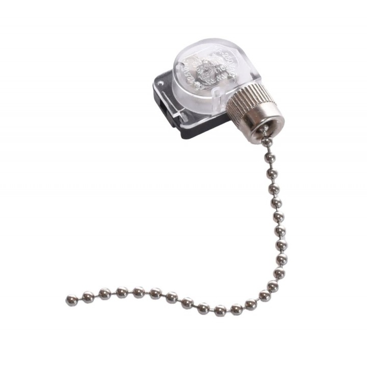 Ключ ElecTech с верига ON/OFF, 4A, 125-250V, дължина на веригата 100MM с възможност за удължаване