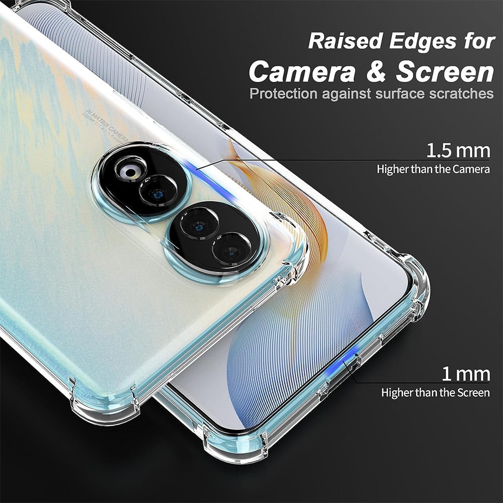 Husa compatibila cu Honor 90, Protectie antisoc, Silicon Ultra Slim High Tech, Crystal Clear