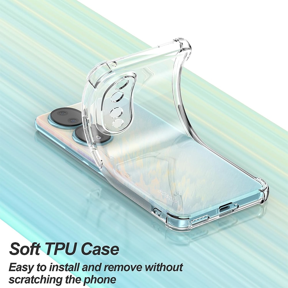 Husa compatibila cu Honor 90, Protectie antisoc, Silicon Ultra Slim High Tech, Crystal Clear