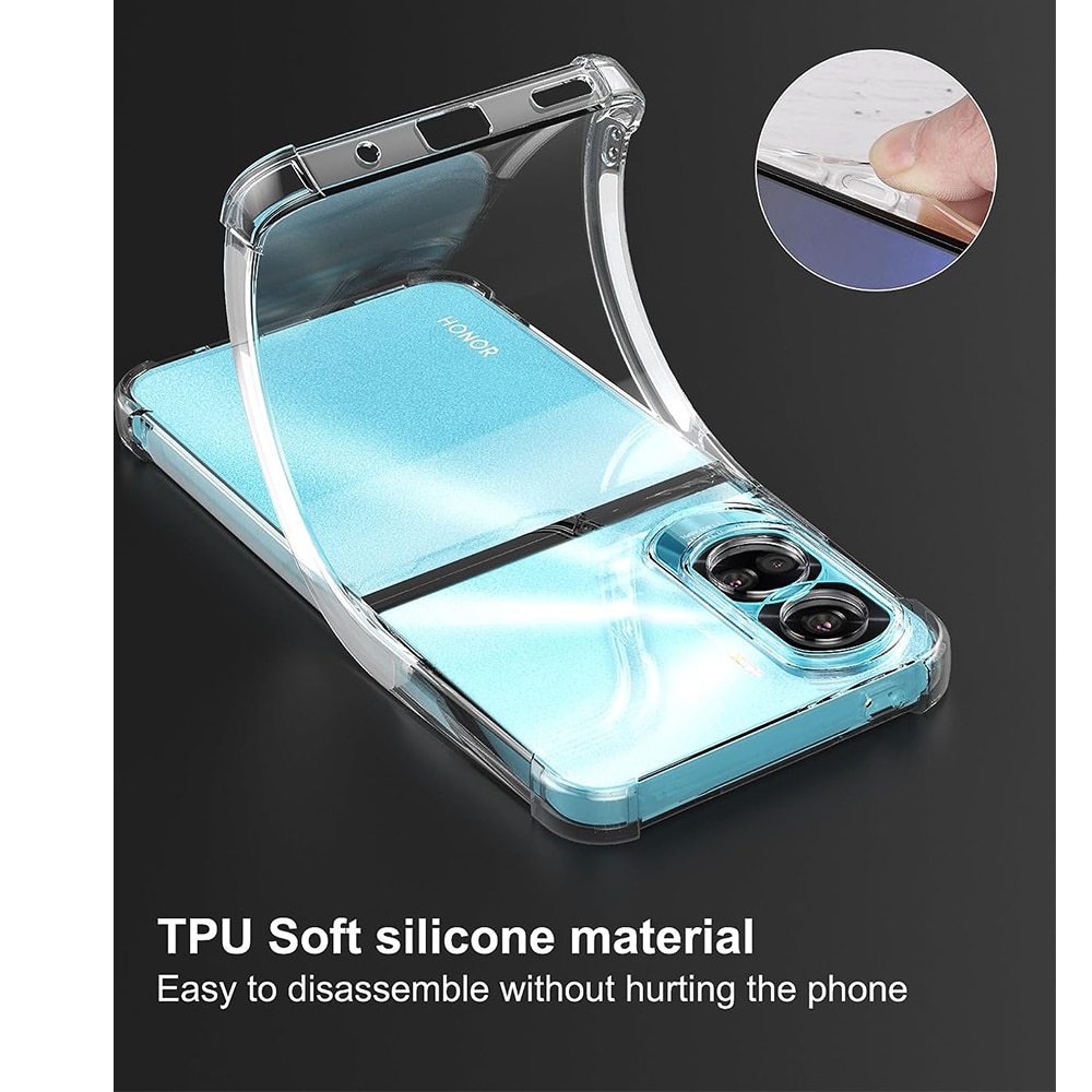 Husa compatibila cu Honor 90 Lite, Protectie antisoc, Silicon Ultra Slim High Tech, Crystal Clear