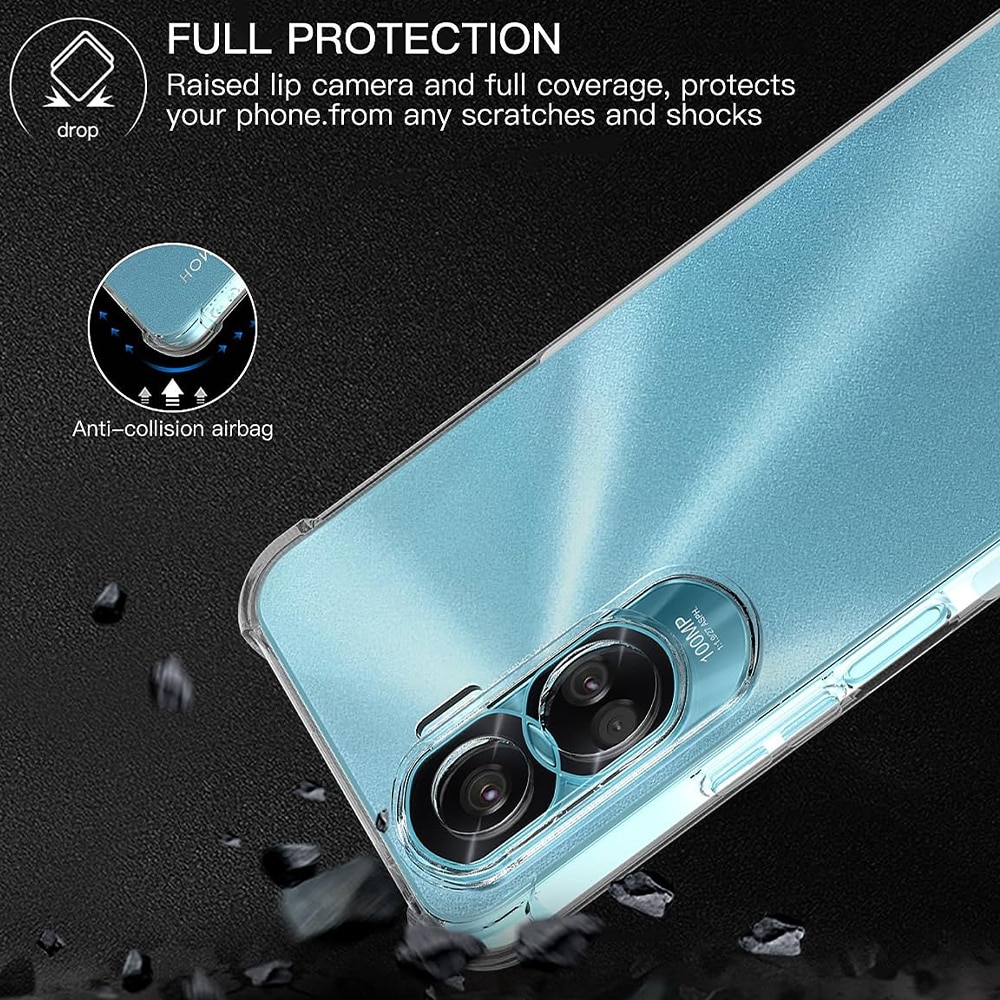 Husa compatibila cu Honor 90 Lite, Protectie antisoc, Silicon Ultra Slim High Tech, Crystal Clear