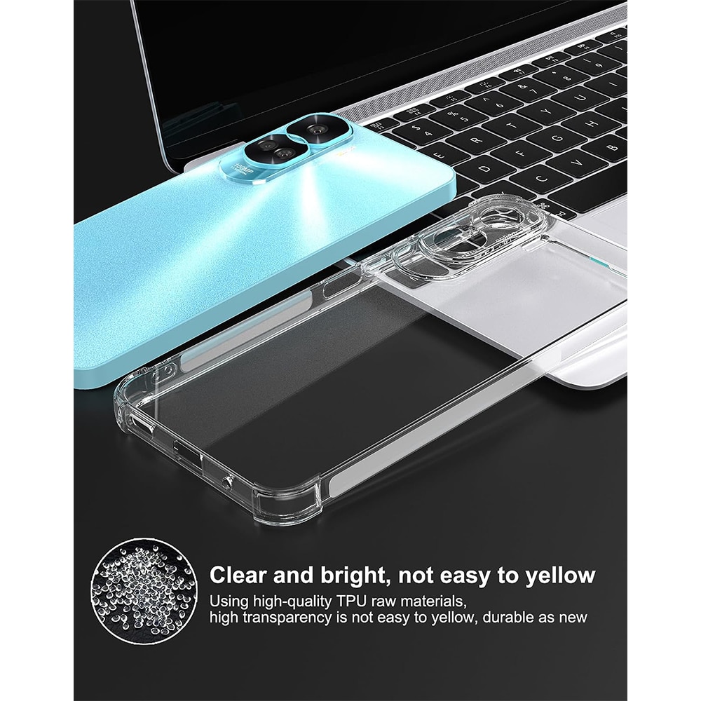 Husa compatibila cu Honor 90 Lite, Protectie antisoc, Silicon Ultra Slim High Tech, Crystal Clear