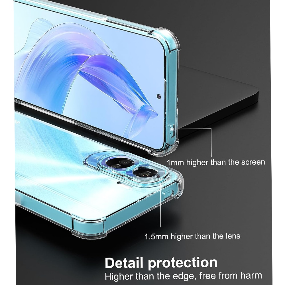 Husa compatibila cu Honor 90 Lite, Protectie antisoc, Silicon Ultra Slim High Tech, Crystal Clear