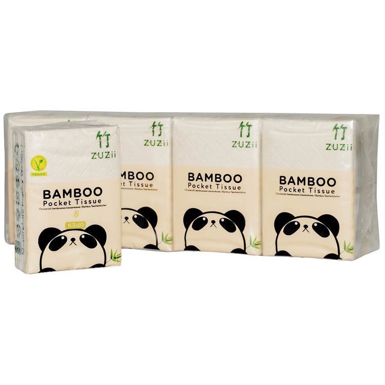 Set de 8 pachete de servetele, Duni, Bambus, Alb - eMAG.ro