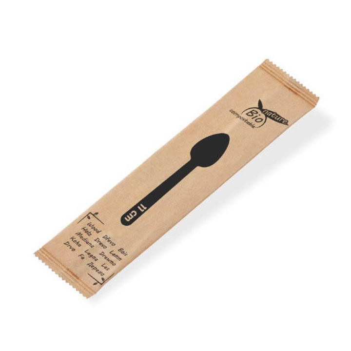 Linguri de lemn biodegradabile, WIMEX, set 100 buc, 11 cm, pentru cafea si ceai