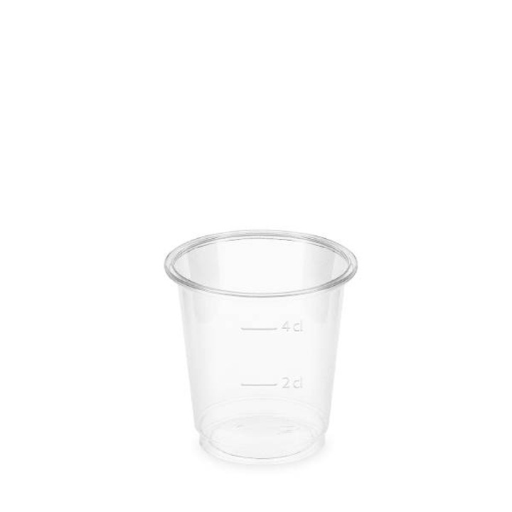 Set 40 pahare, Wimex, PLA, Transparent, 40 ml