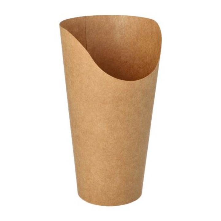 Set 50 cutii pentru wrap/tortilla, Papstar, Hartie biodegradabile, 15.9x6x8 cm, Maro