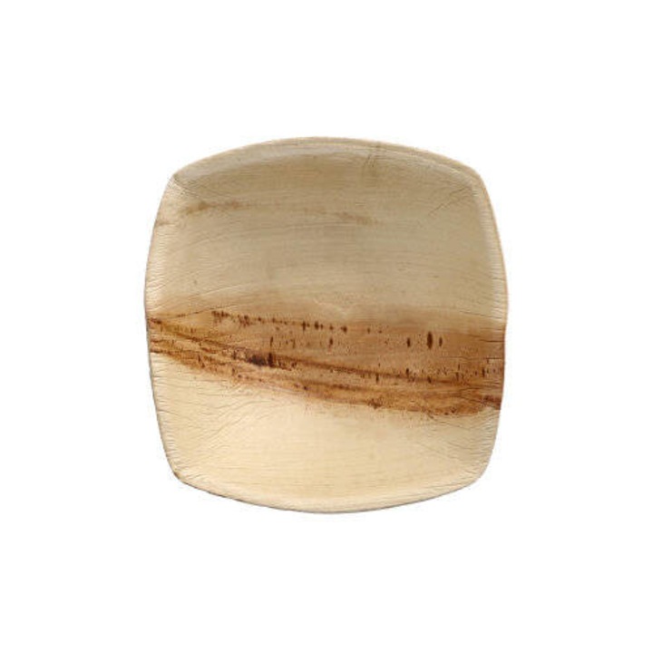 Set 25 boluri, Papstar, Frunze de palmier, 14 x 14 x 4 cm, Maro