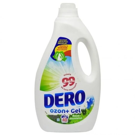 Detergent de rufe lichid Dero Ozon Roua Muntelui, 2 l, parfum imbietor ...