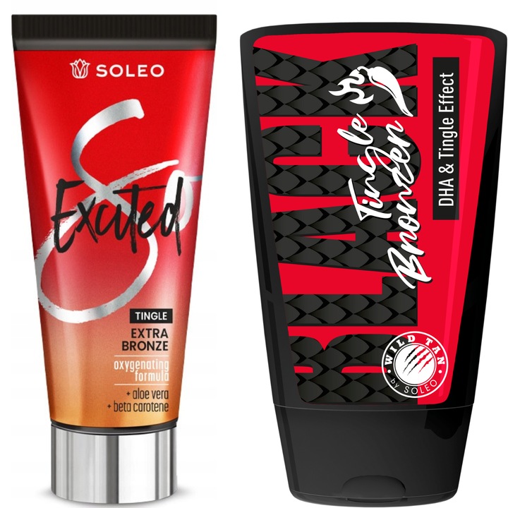 Bronzer Soleo Excited + Wild Tan Black Tingle Free
