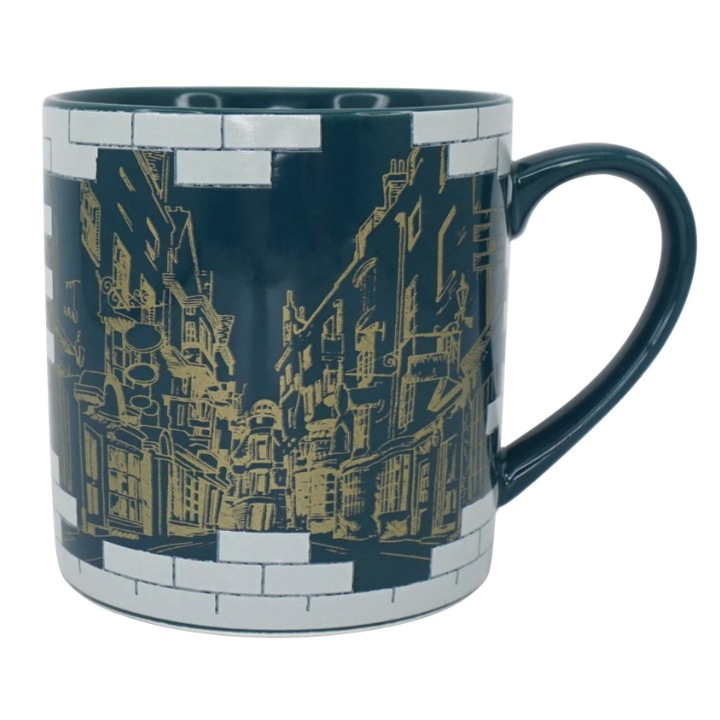 Cana - Harry Potter Classic - Diagon, Ceramica, 310 ml, Turcoaz