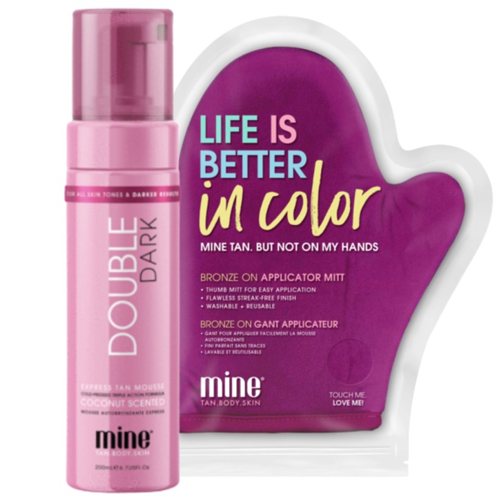 Önbarnító termék és kesztyű, MineTan, 200 ml