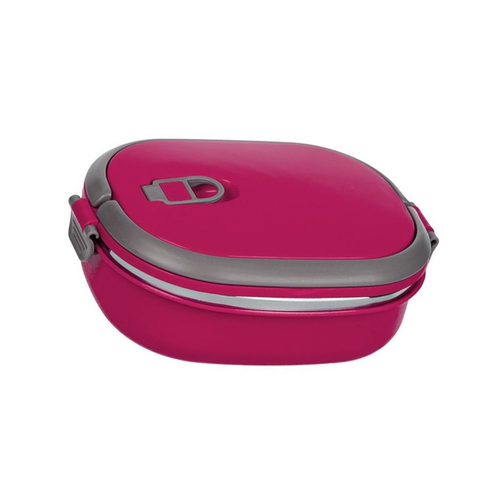 Caserola izoterma alimente, Roz, 700 ml, 20x15x8cm, ATU-089853
