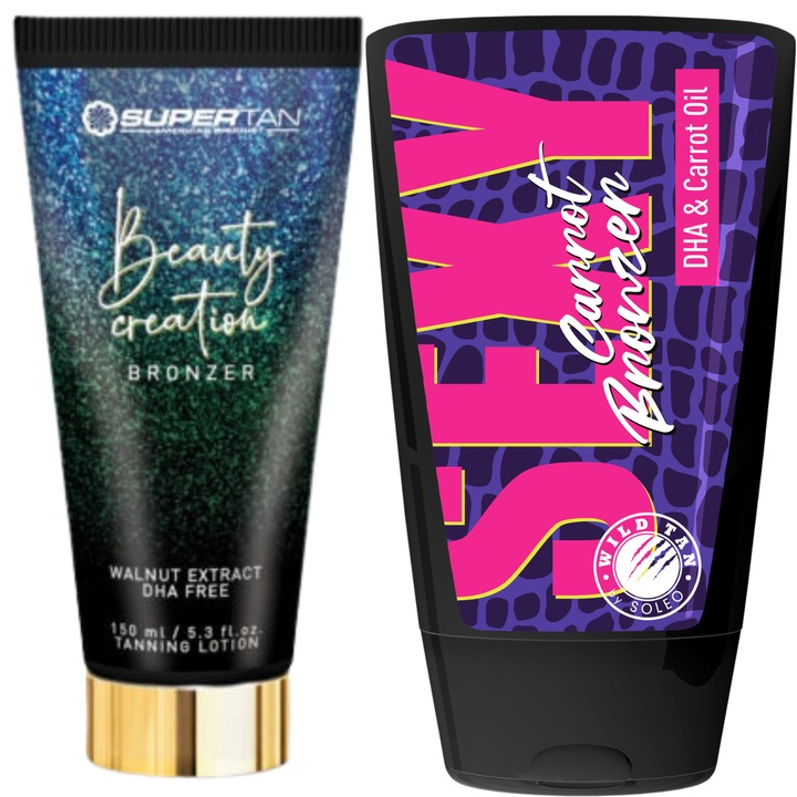 Комплект за тен, Supertan, Beauty Creation + Wild Tan Sexy Carrots, 2 бр