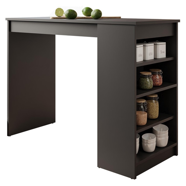 Masa Roselid, Mirjan24, 115x50x102 cm, negru