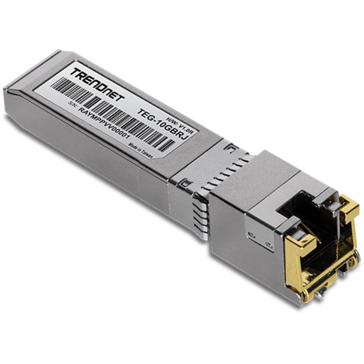 RJ45 SFP+, 1/2,5/5/10G, 100/50/50/30m modulok - TRENDnet TEG-10GBRJ