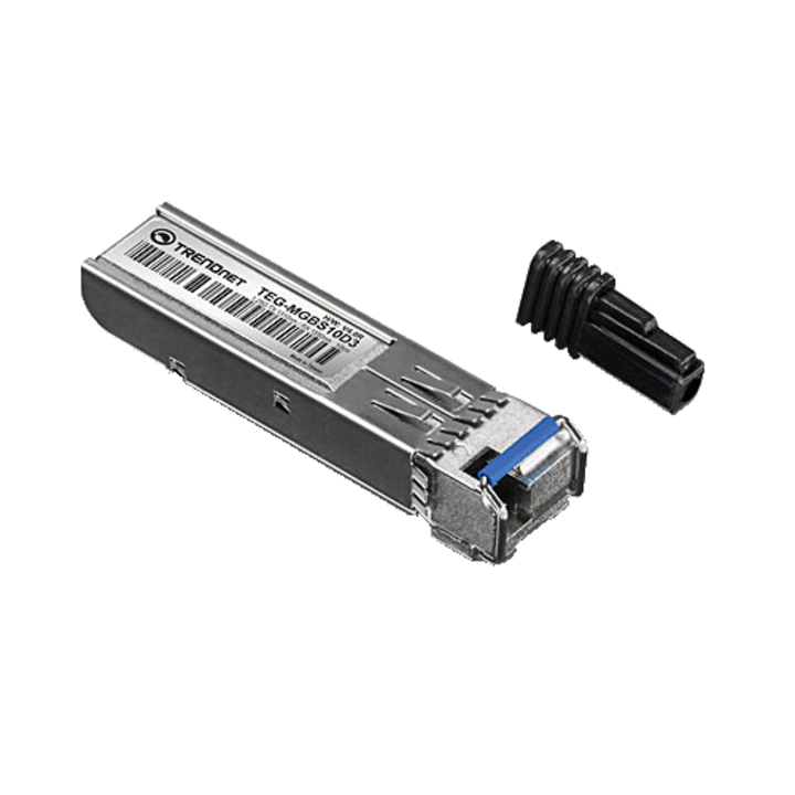 Едномодов симплексен LC SFP модул с двойна дължина на вълната, 1.25G, TX:1310nm/RX:1550nm, 20Km - TRENDnet TEG-MGBS10D3