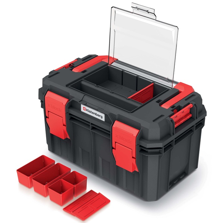 Cutie Depozitare De Scule Cu Maner, Kistenberg, Negru, S Block Alu Log 45