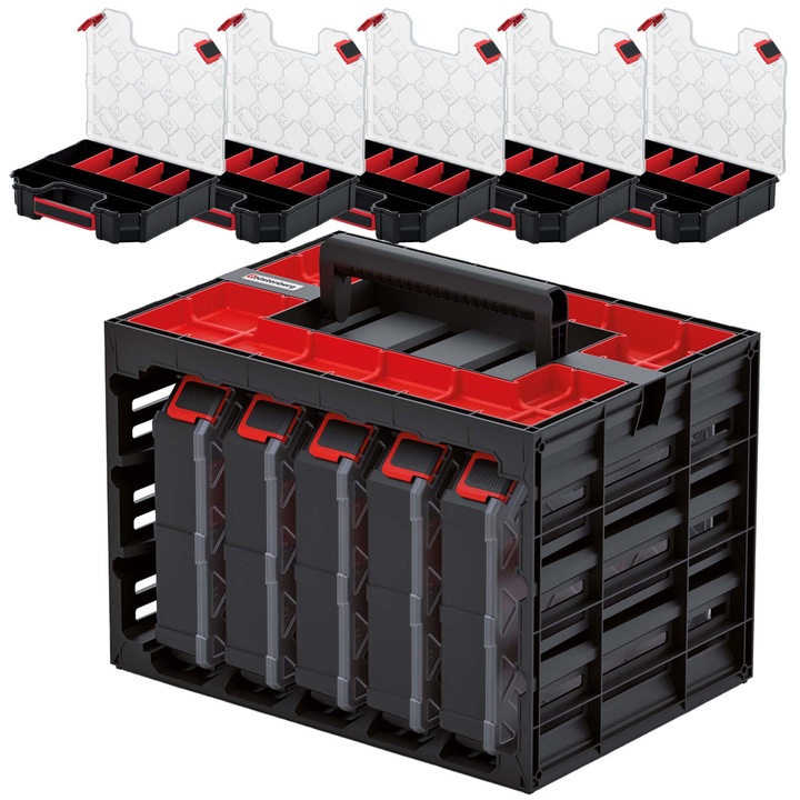 Organizator Pentru Scule Accesorii, 5 Bucati, Kistenberg, Negru, Tagercase 30