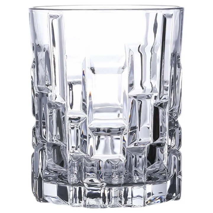 Set 6 pahare de whisky BUILD, Domex Decor, 300ml, Transparent