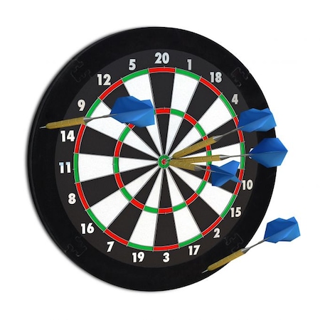 Panou protectie darts Relaxdays, negru, 55 cm