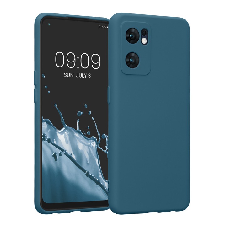 Kwmobile tok az OPPO Find X5 Lite-hoz, szilikon, zöld, 57633.57