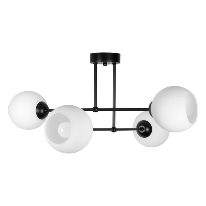 Полилей Lightstyle Компас G, 4xE27, Черен