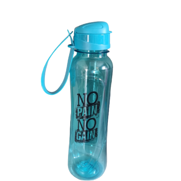 Sticla sport, albastra, 630 ml, mesaj No pain no gain