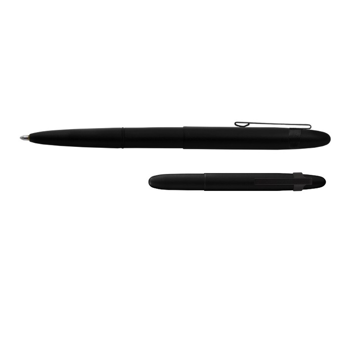 Химикалка Fisher Space Pen Matte Black Bullet с клипс 400BCL, подаръчна кутия