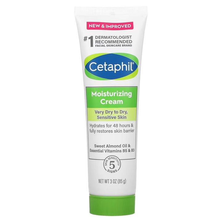 Crema de Corp, Cetaphil, Moisturizing, Extrem de Hidratanta, pentru Pielea foarte Uscata, Efect 48h, 85gr
