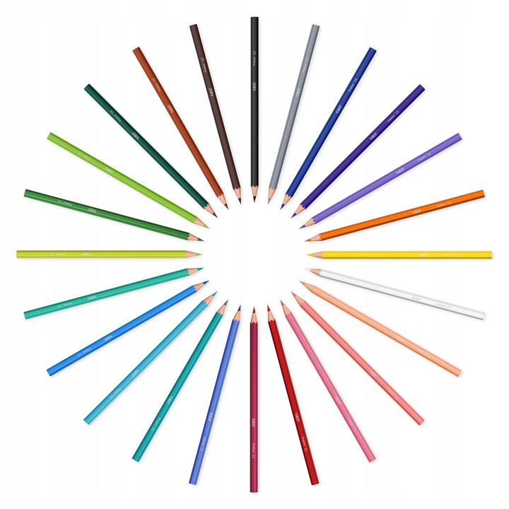 Set 24 creioane colorate, Bic, Multicolor