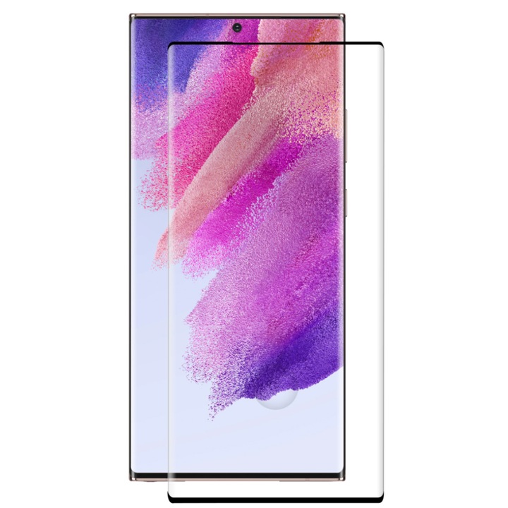 Folie sticla securizata Compatibila cu Samsung S22, Compatibila Amprenta, Antisoc, Full Screen