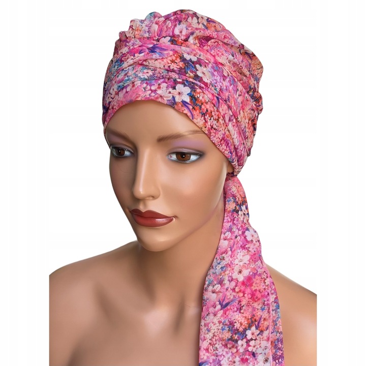 Turban, Sifon, Multicolor, 54-60 cm