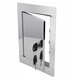 Usa inchidere sistem de ventilatie, Otel inoxidabil, 20 x 25 cm, Argintiu